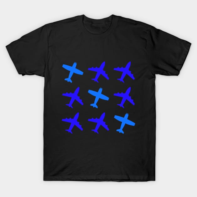 Airplane Tic Tac Toe T-Shirt by VFR Zone